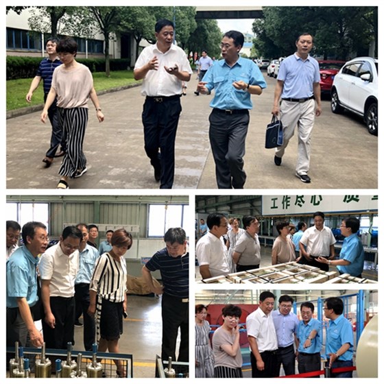 皖南電機(jī)省質(zhì)量獎(jiǎng)：評審組實(shí)地考察
